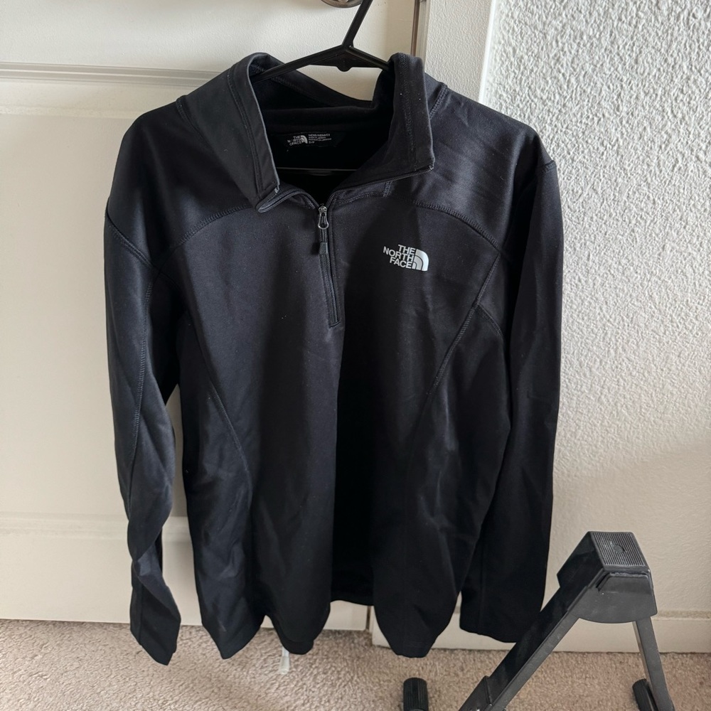 The North Face Fleece Jacket Full Zip Black Mens Size Small GUC